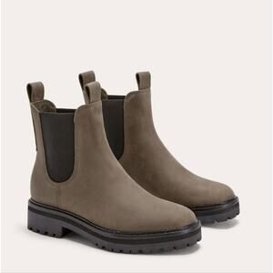 NEW Everlane The Lug Chelsea Lug Boot Vintage Fossil Brown